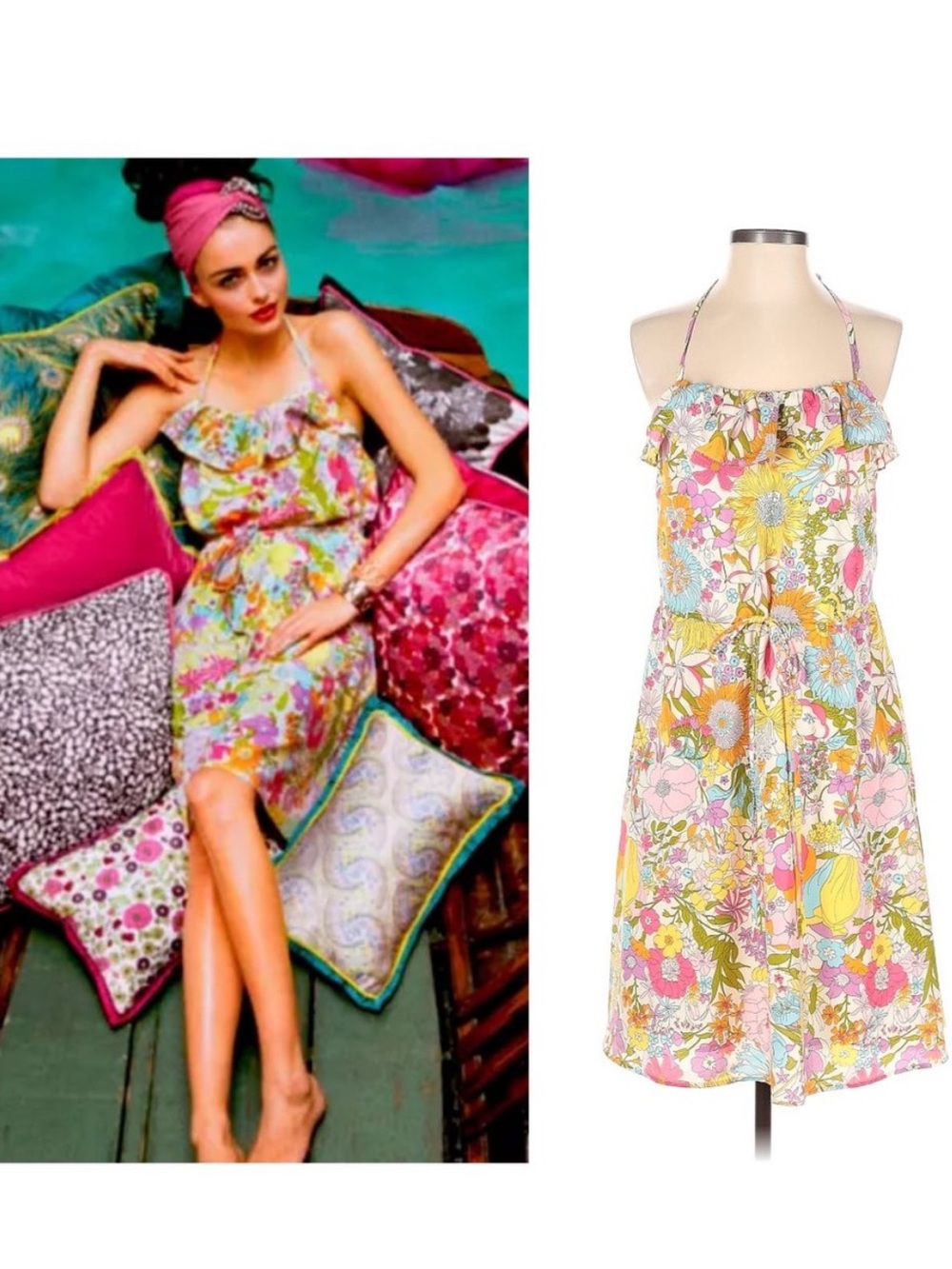 LIBERTY LONDON x Target Ruffle Floral Halter Dress